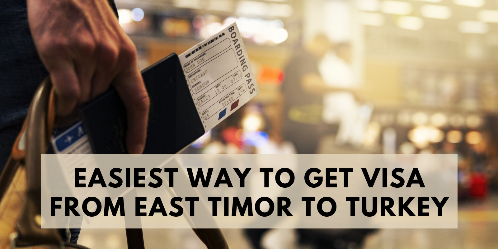 Visa From East Timor to Turkey
